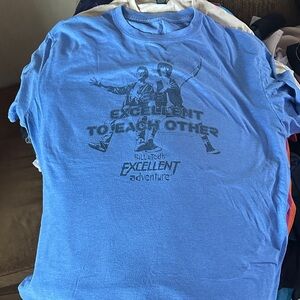 EUC Bill & Ted’s Excellent Adventure Blue Graphic T-Shirt Size XL